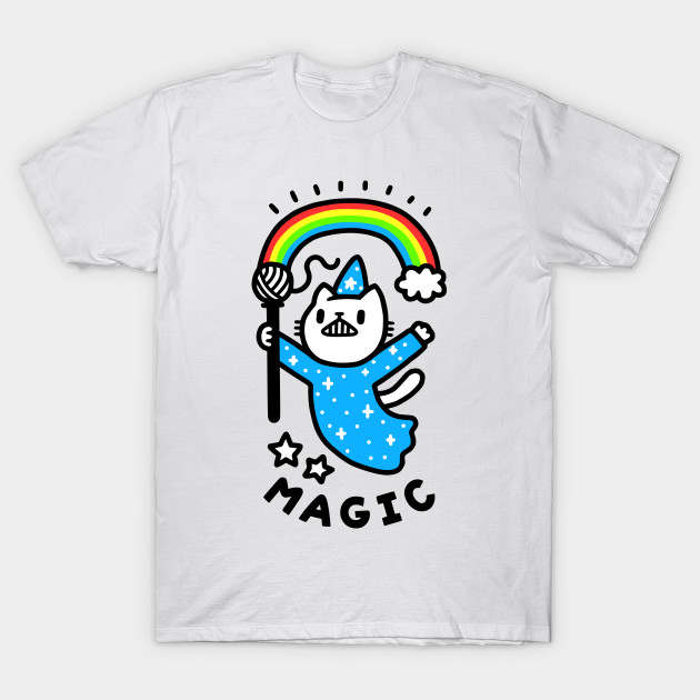 Magical Wizard Cat T-Shirt-TOZ